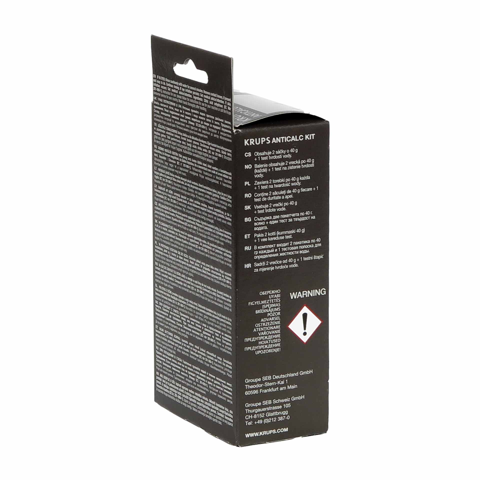 B-Ware Krups Entkalkerpulver + Teststäbchen F05400B