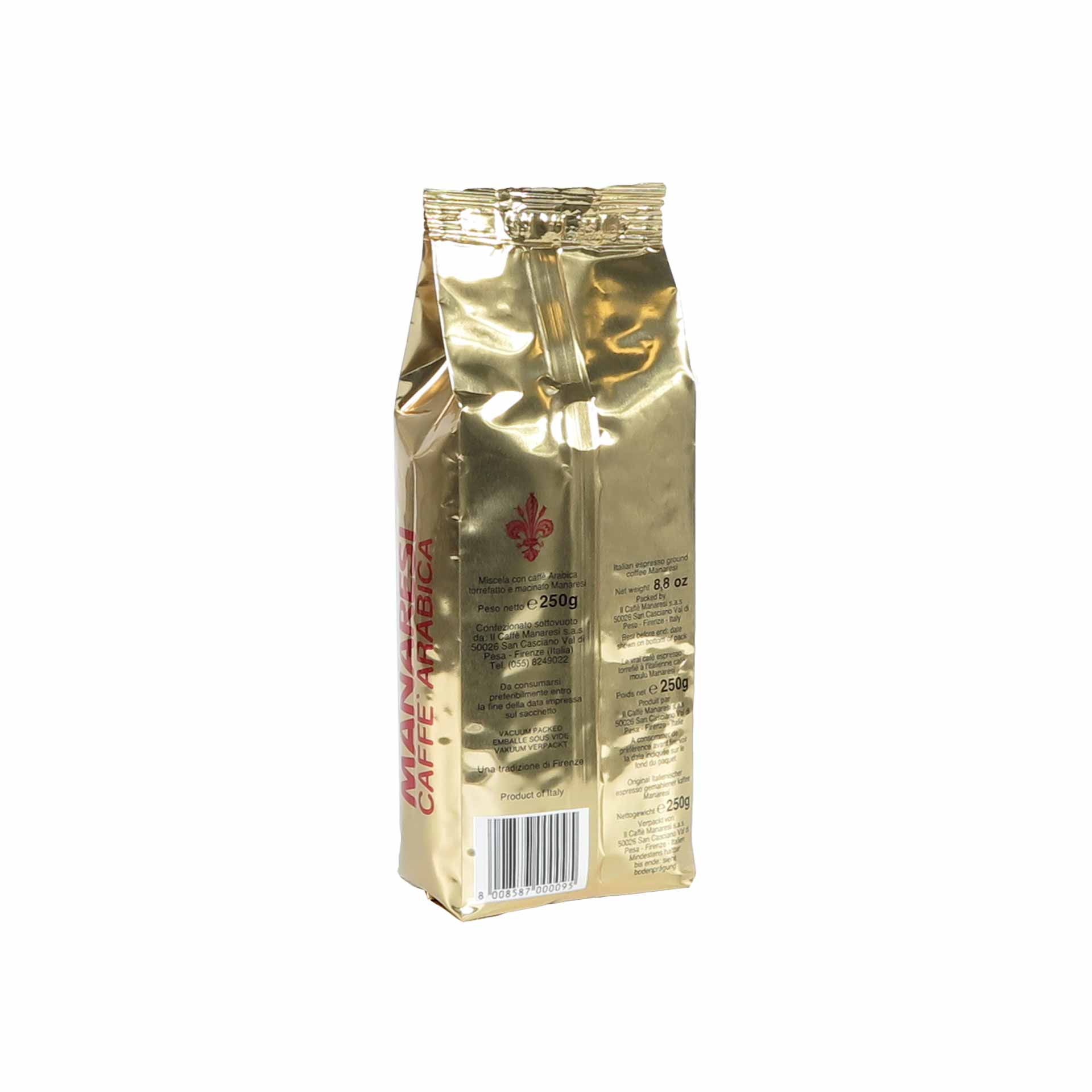 Manaresi Kaffee Gran Bar Oro 250g Bohnen