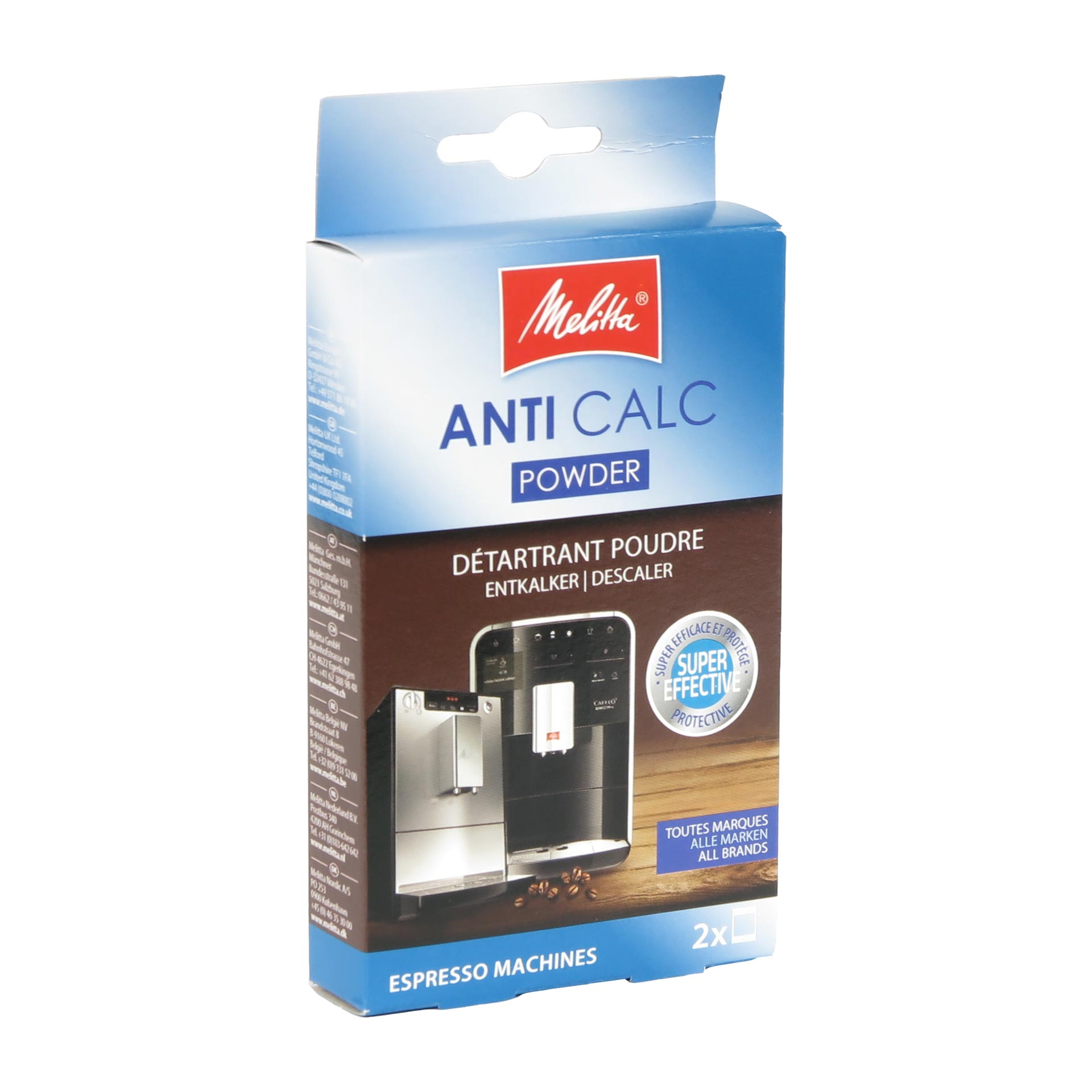 Melitta Anti Calc Entkalkungspulver, 2 x 40g B-Ware