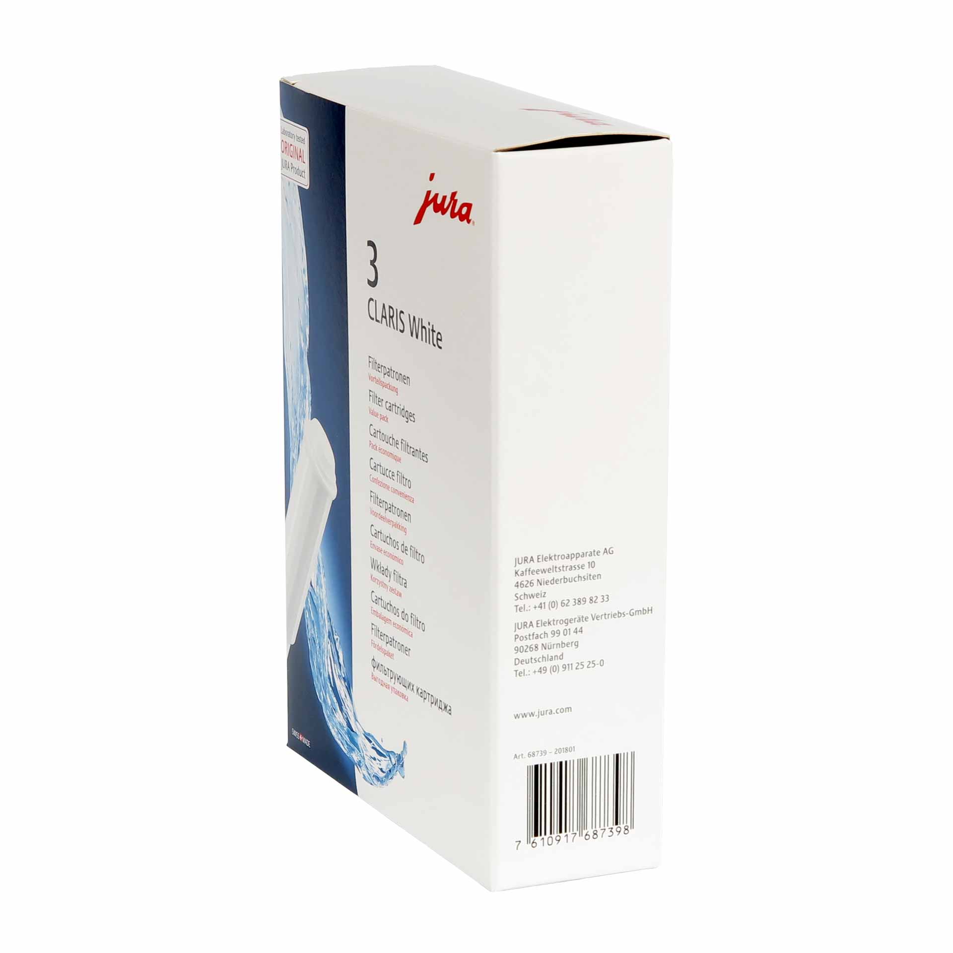 Jura Claris WHITE Filterpatrone, 3er-Set