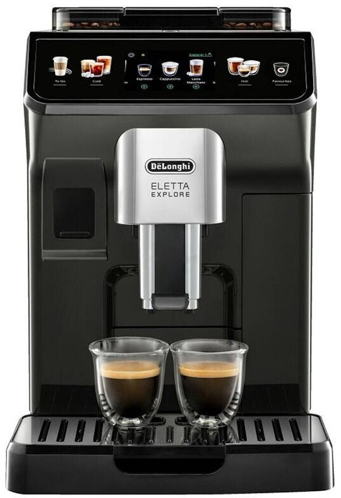 De Longhi Kaffeevollautomat Eletta Explore ECAM450.55.G, grau inkl. Starter-Paket