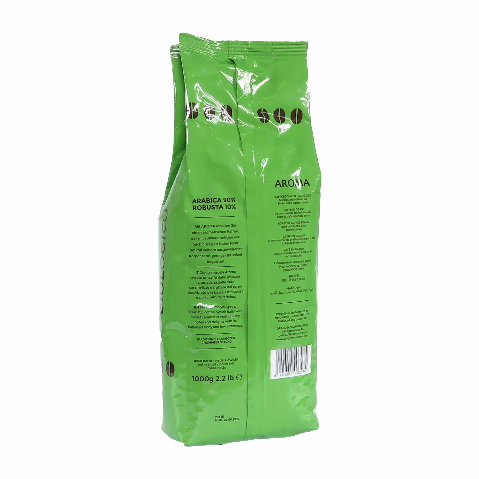 Mocambo Espresso BIOLOGICO AROMA 1000g Bohnen