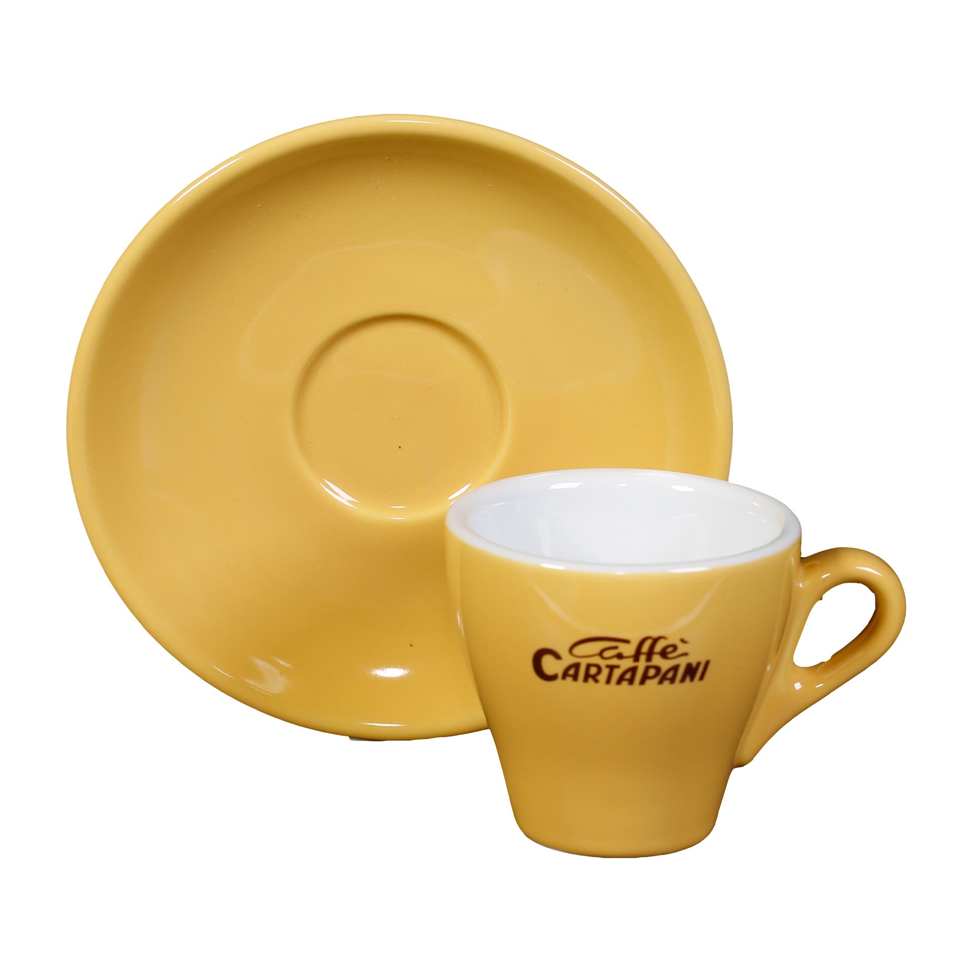 Caffè Cartapani Espressotasse, gelb Caffè Cartapani Espressotasse, gelb