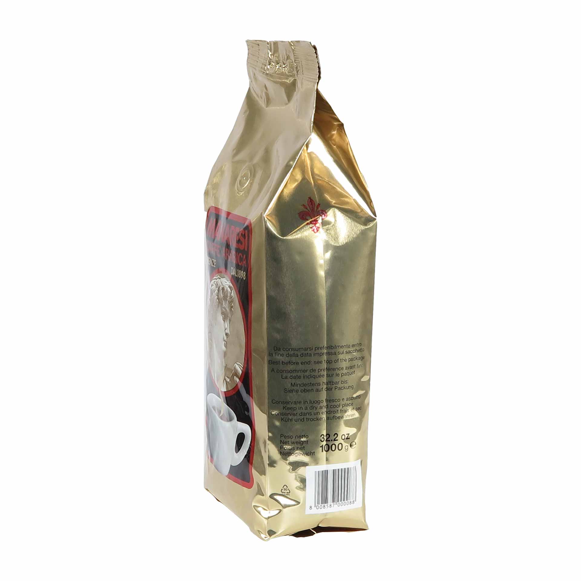 Manaresi Espresso Gran Bar Oro 1000g Bohnen