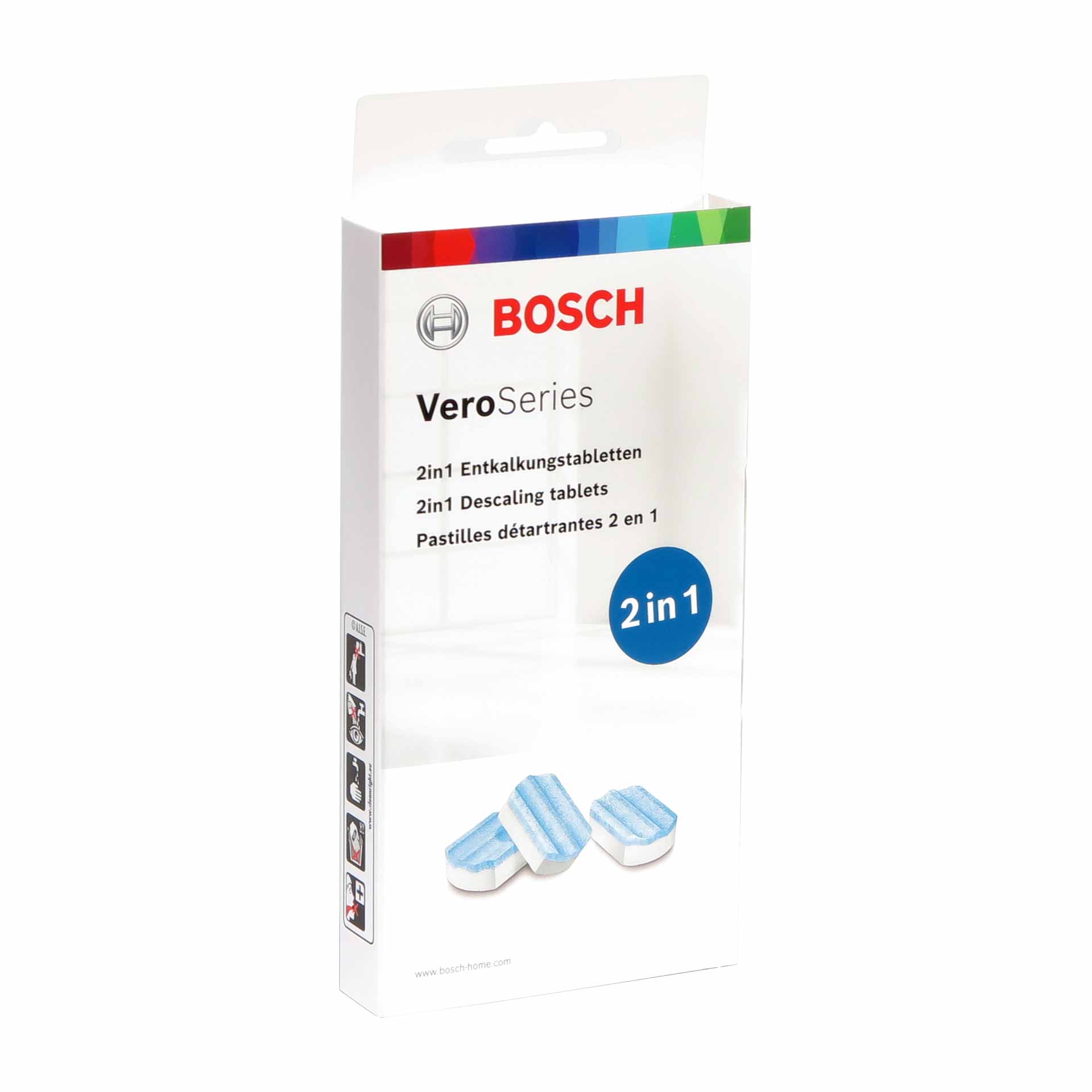 Bosch TCZ8002 VERO Entkalkungstabletten, 1 x 3 Stück