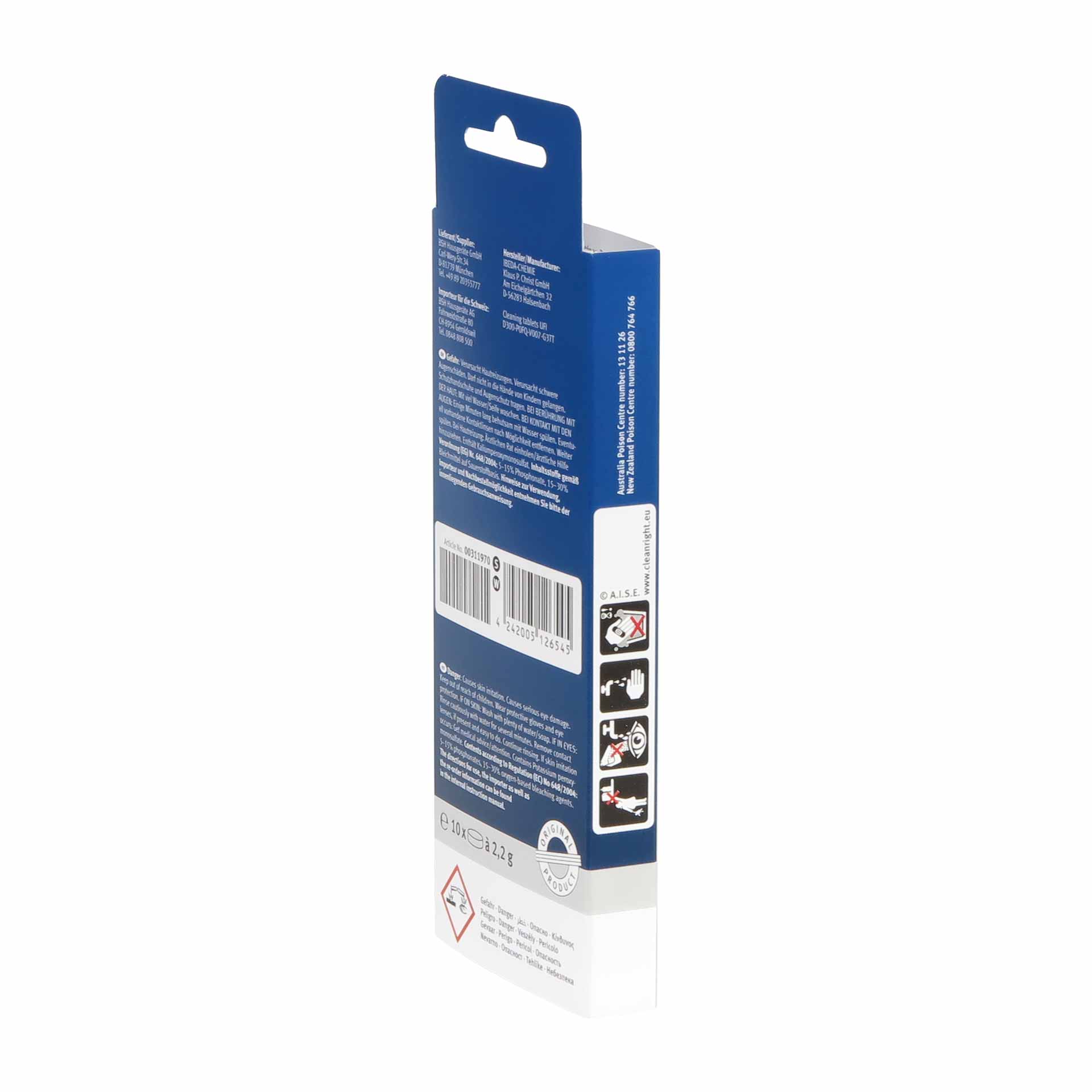 BSH Bosch/Siemens Reinigungstabletten, 1 x 10 Stk