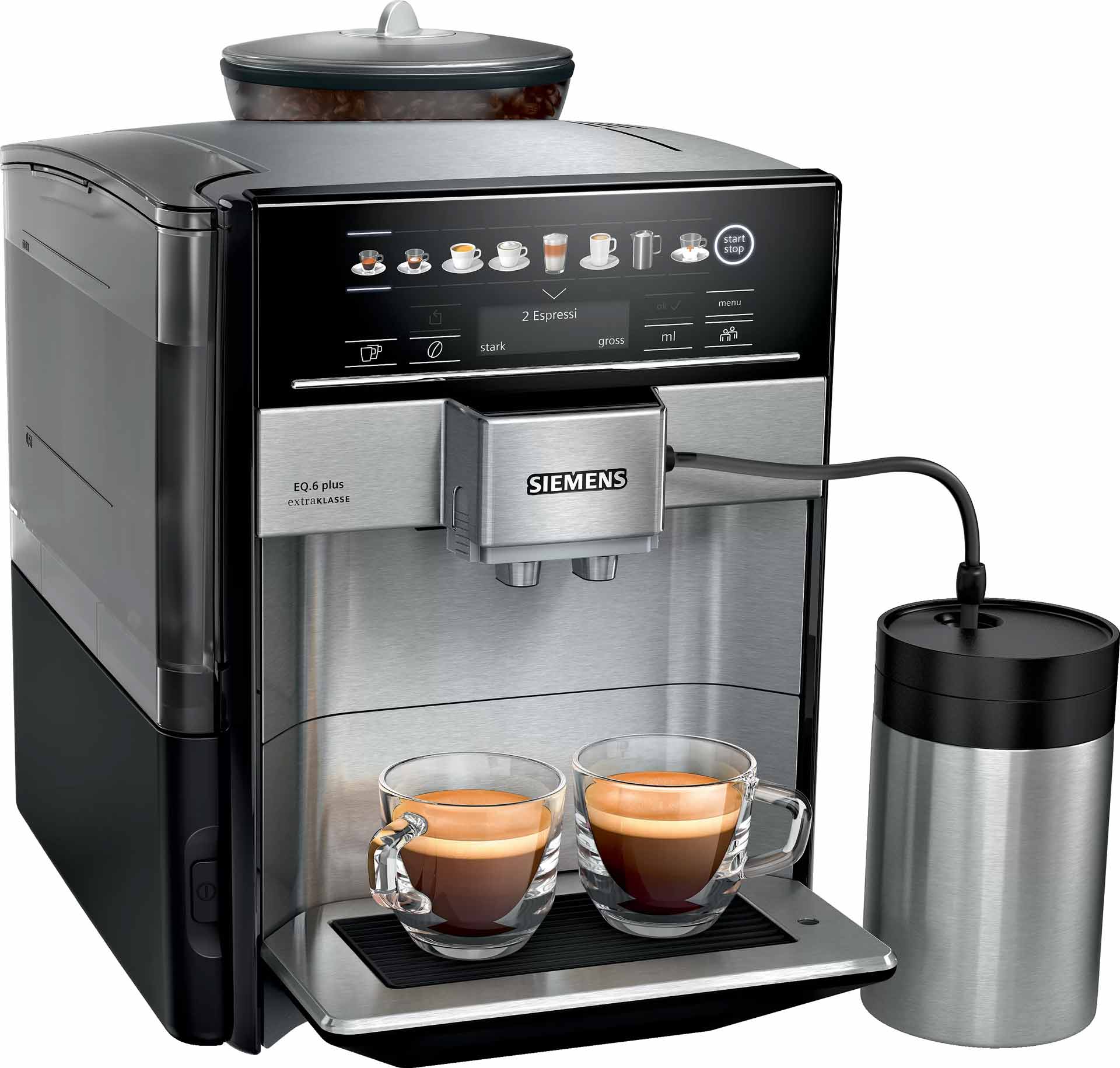 Vorführgerät Siemens TE657M03DE EQ.6 plus S700  Edelstahl inkl. Pflege- und Genusspaket