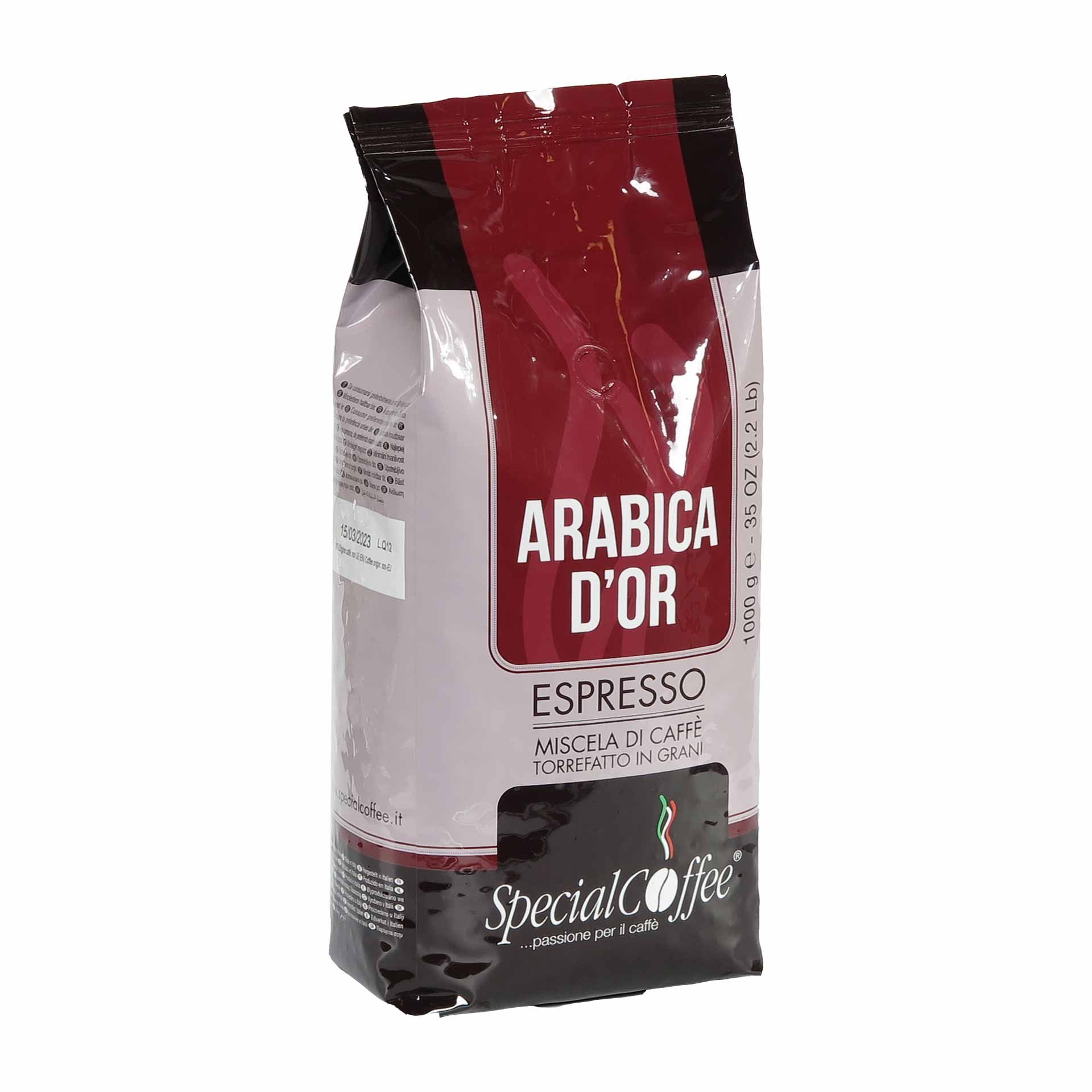 Special Coffee Espresso Arabica D'OR 1000g Bohnen