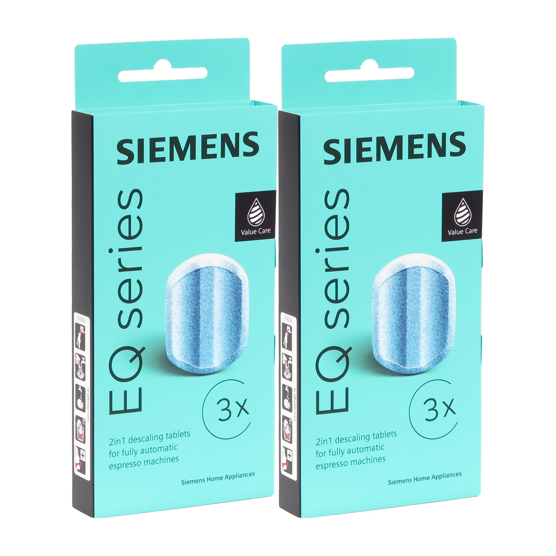 Siemens TZ80003 Multipack - 2  x 3 Entkalkungstabletten + 10 Reinigungstabletten Siemens TZ80002 Entkalkungstabletten 2 x 3 Stück