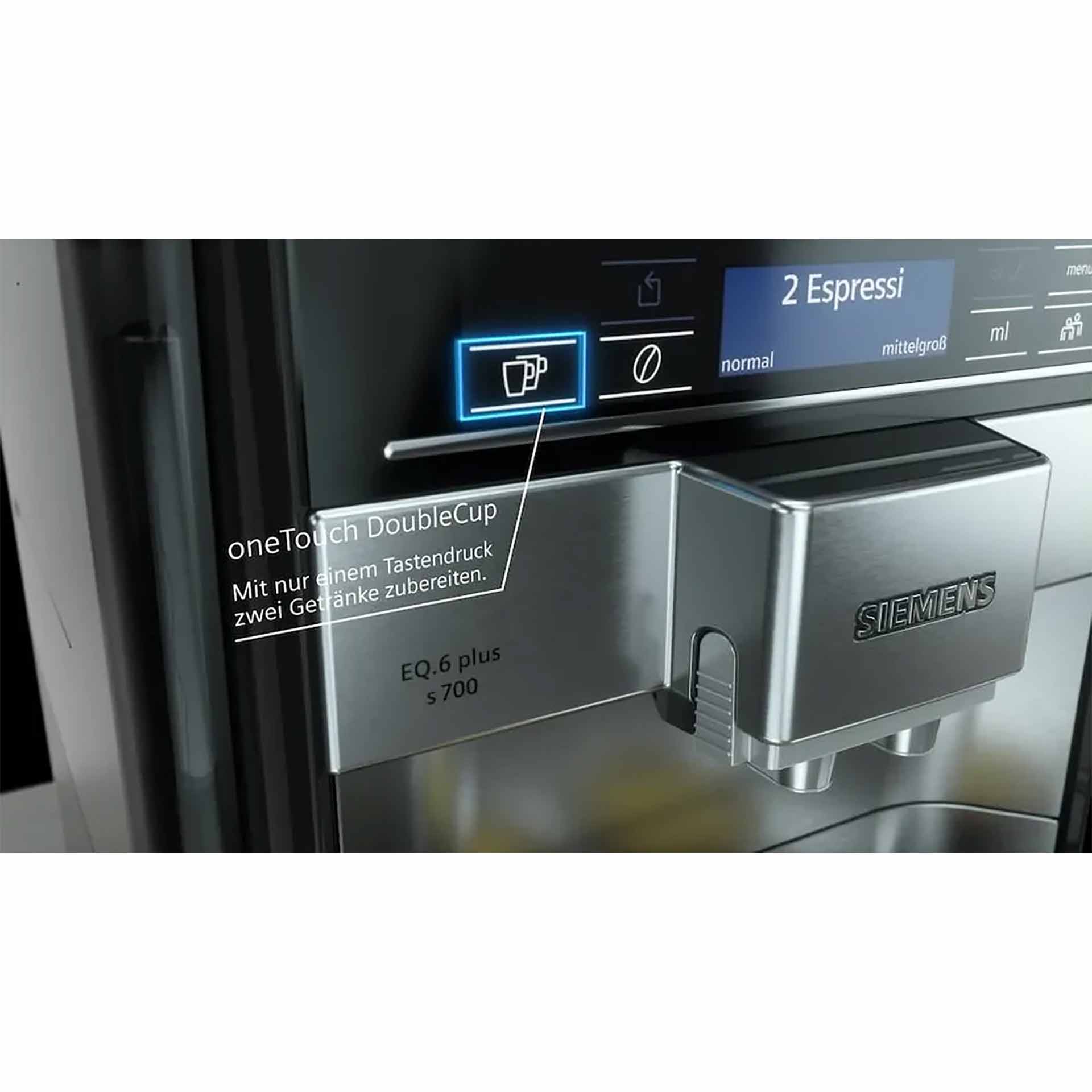 Vorführgerät Siemens TE657M03DE EQ.6 plus S700  Edelstahl inkl. Pflege- und Genusspaket