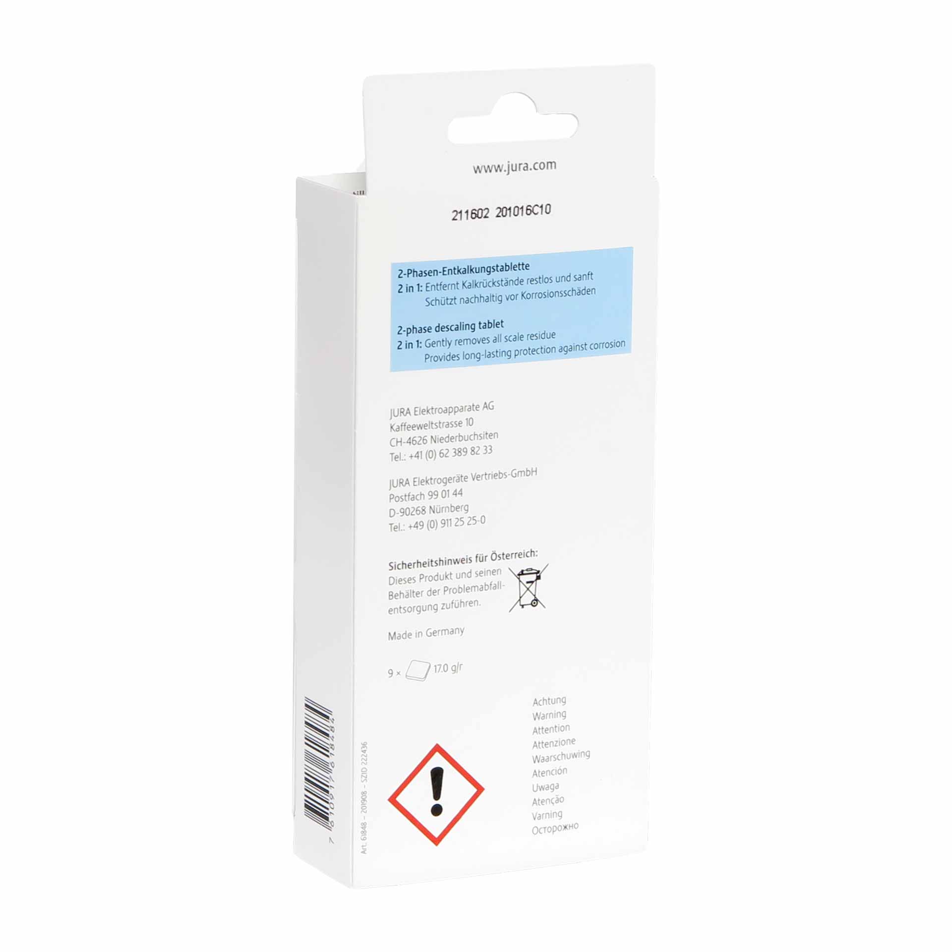 B-Ware Jura Entkalkungstabletten, 3x3 Tbl