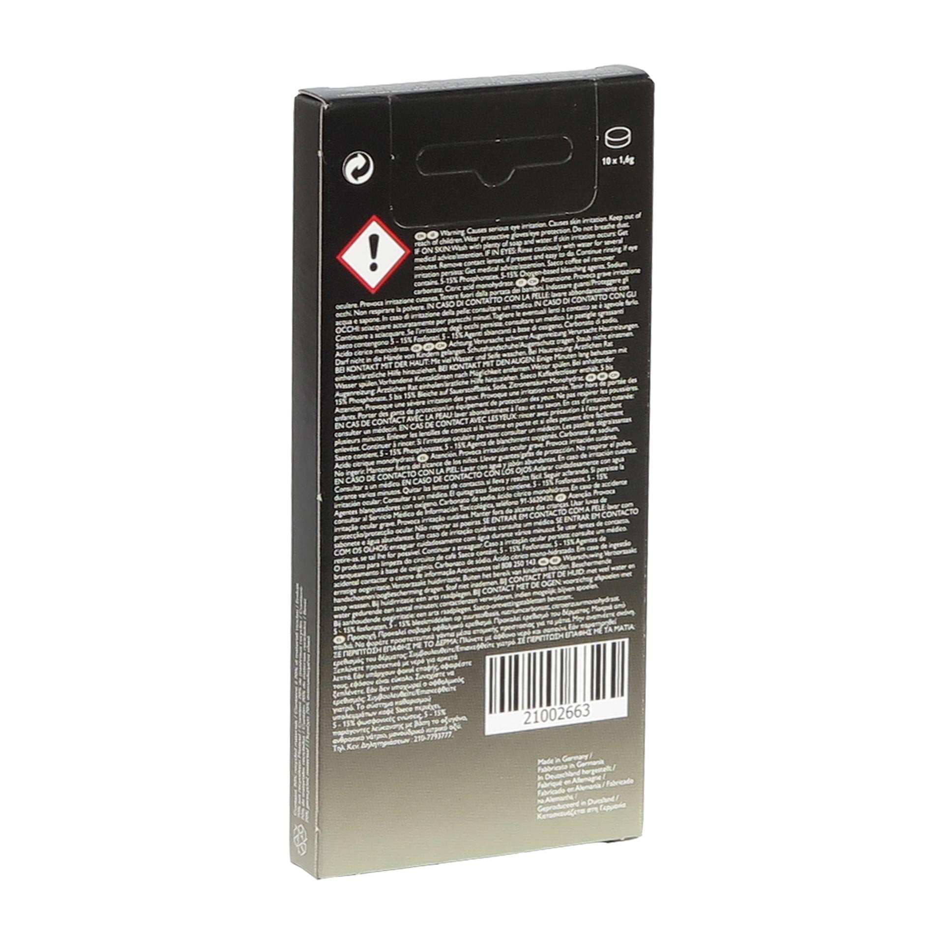 Saeco Reinigungstabletten CA6704/99 Kaffeefettlöser CoffeeClean, 4 x 10 Stück