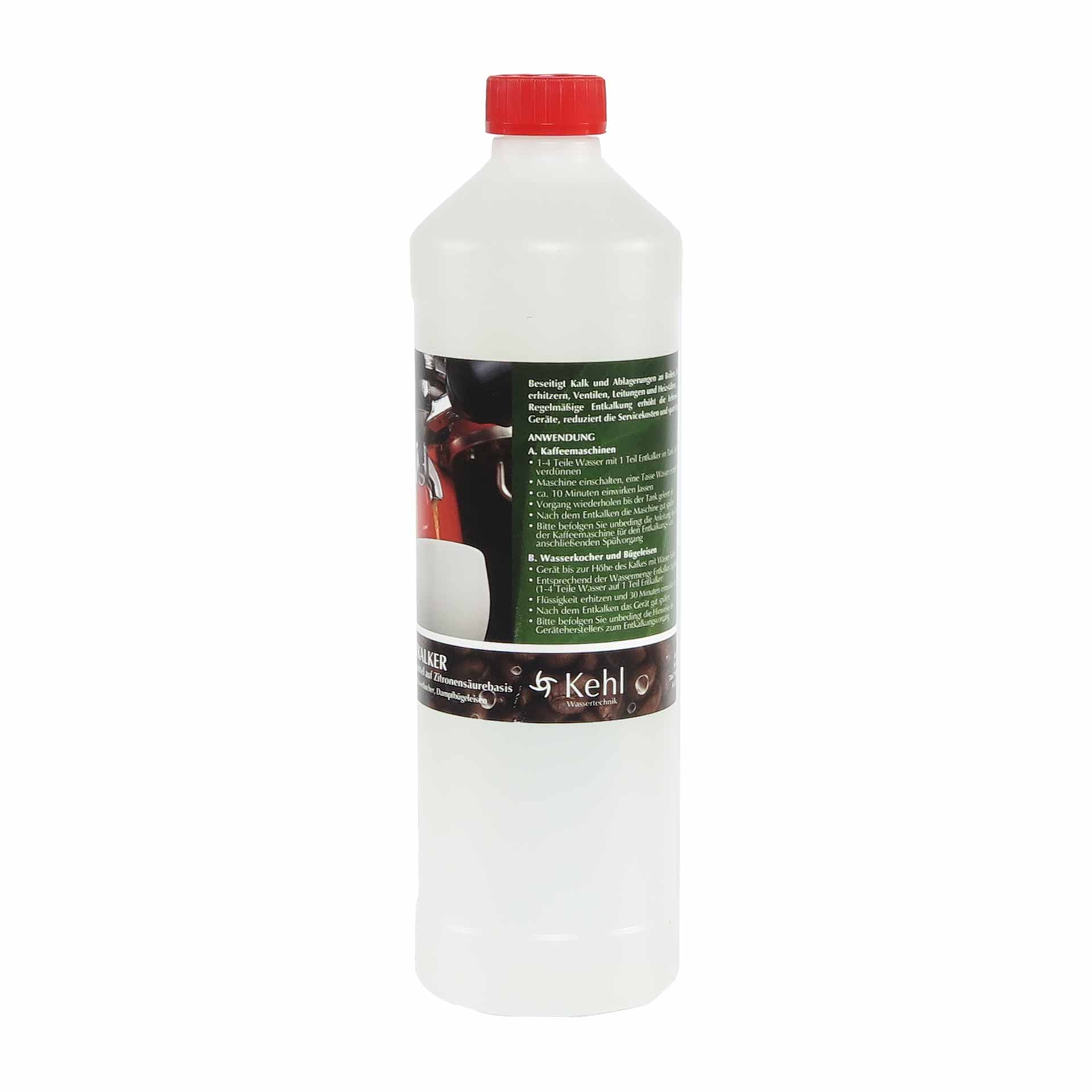 DER BESSERE - Kehl Entkalker für Kaffeemaschinen auf Amidosulfonsäurebasis, flüssig 1L DER BESSERE - Kehl Entkalker für Kaffeemaschinen auf Amidosulfonsäurebasis, flüssig 1L