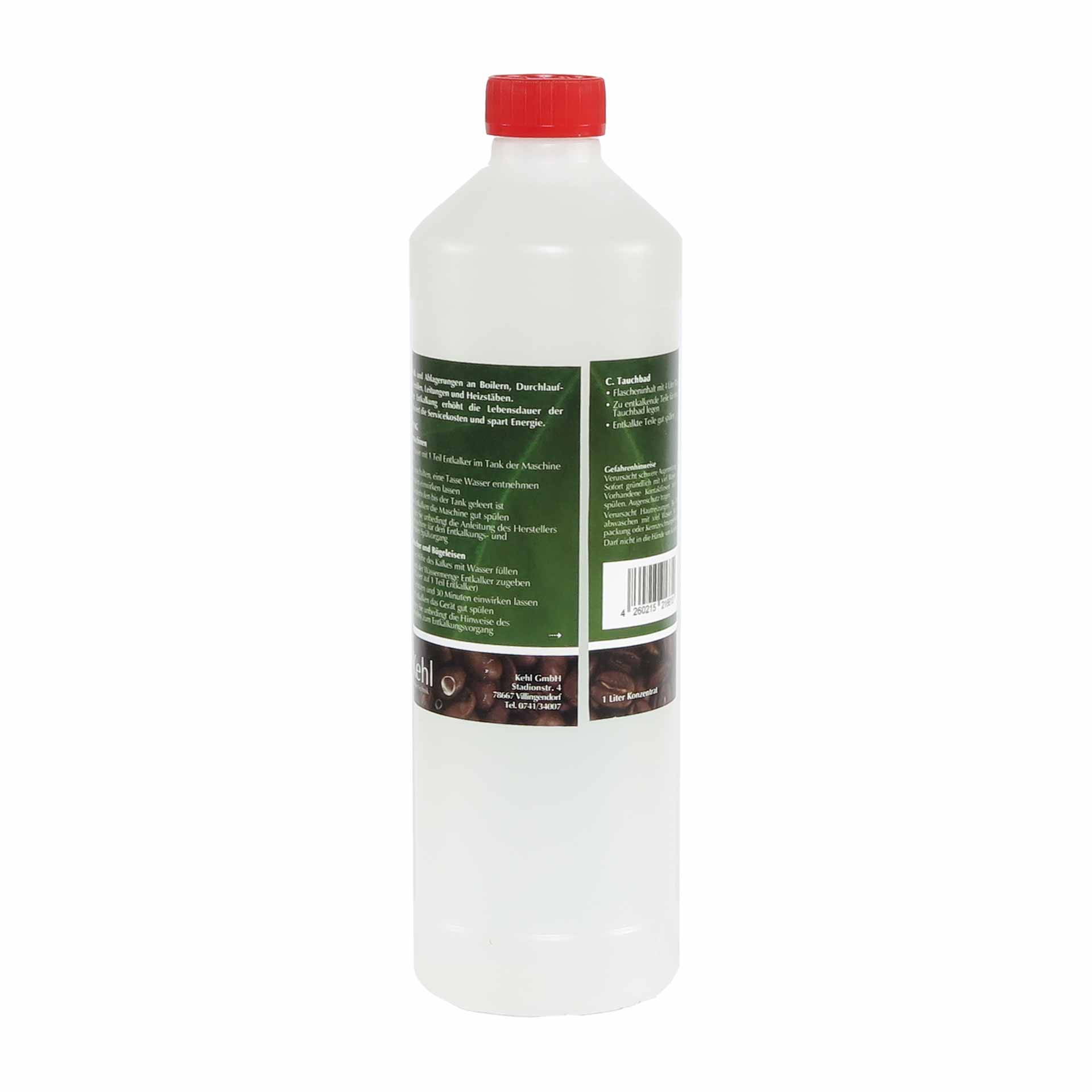 DER BESSERE - Kehl Entkalker für Kaffeemaschinen auf Amidosulfonsäurebasis, flüssig 1L DER BESSERE - Kehl Entkalker für Kaffeemaschinen auf Amidosulfonsäurebasis, flüssig 1L