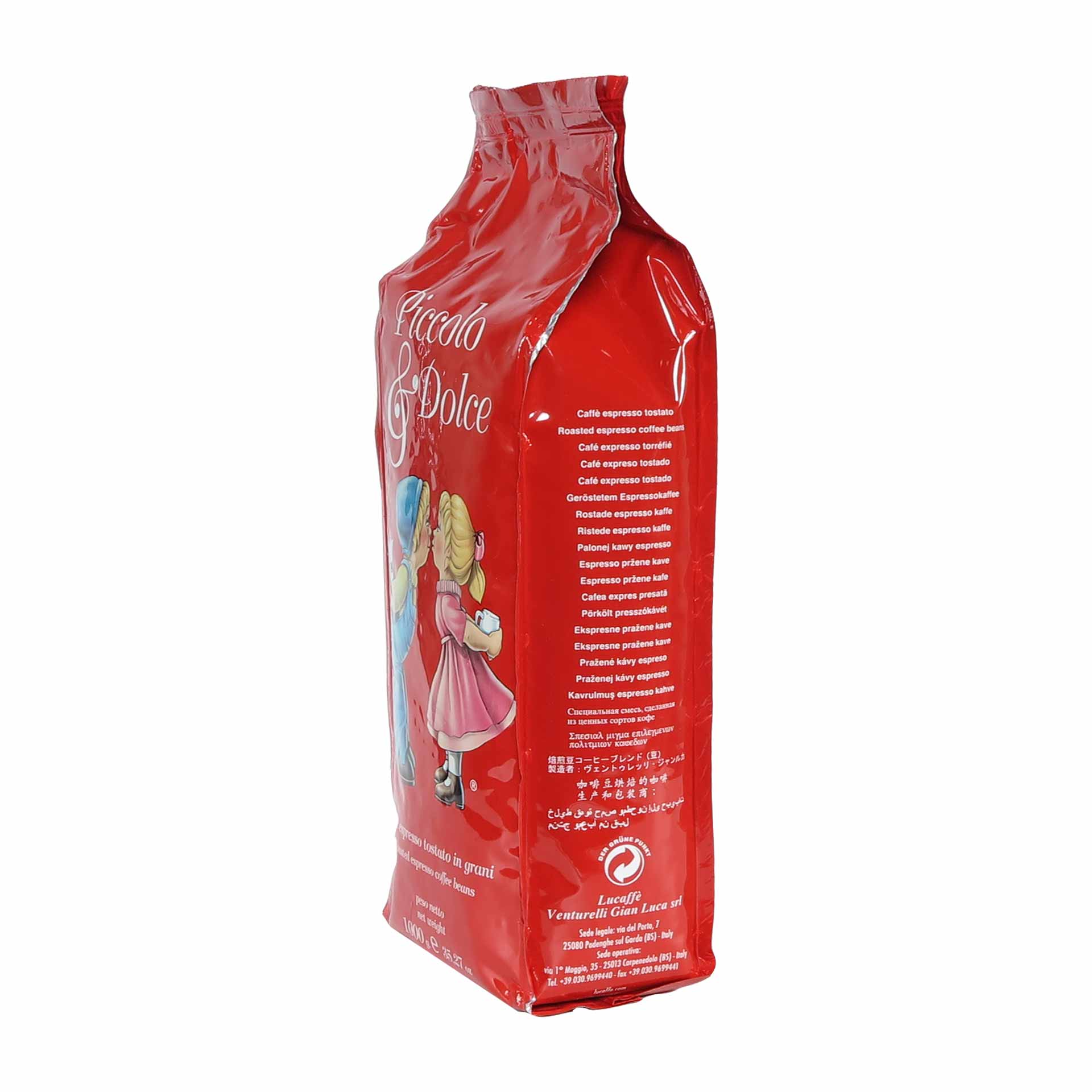 Lucaffe Espresso Piccolo e Dolce 1000g Bohnen