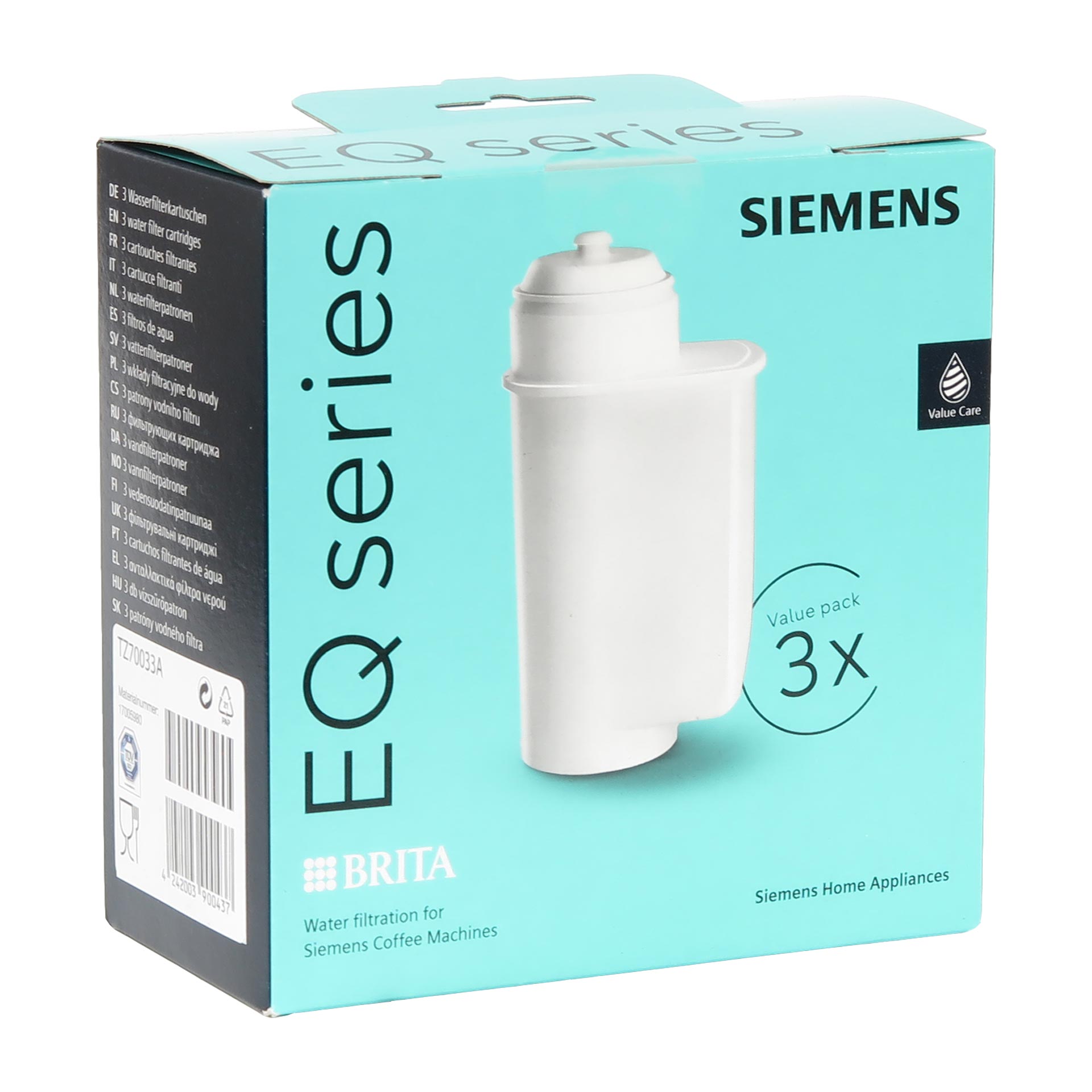 3er-Set Siemens TZ70033 EQ Wasserfilter Brita Intenza A-Ware | A-Ware |  TZ70033MTC-1 | Wasserfilter