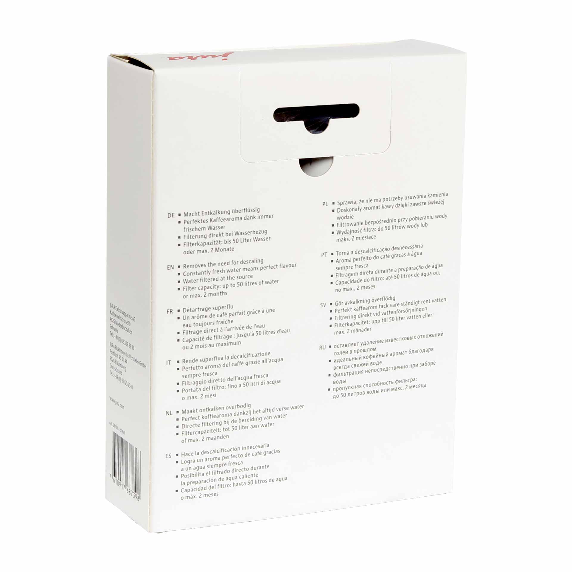 Jura Claris WHITE Filterpatrone, 3er-Set