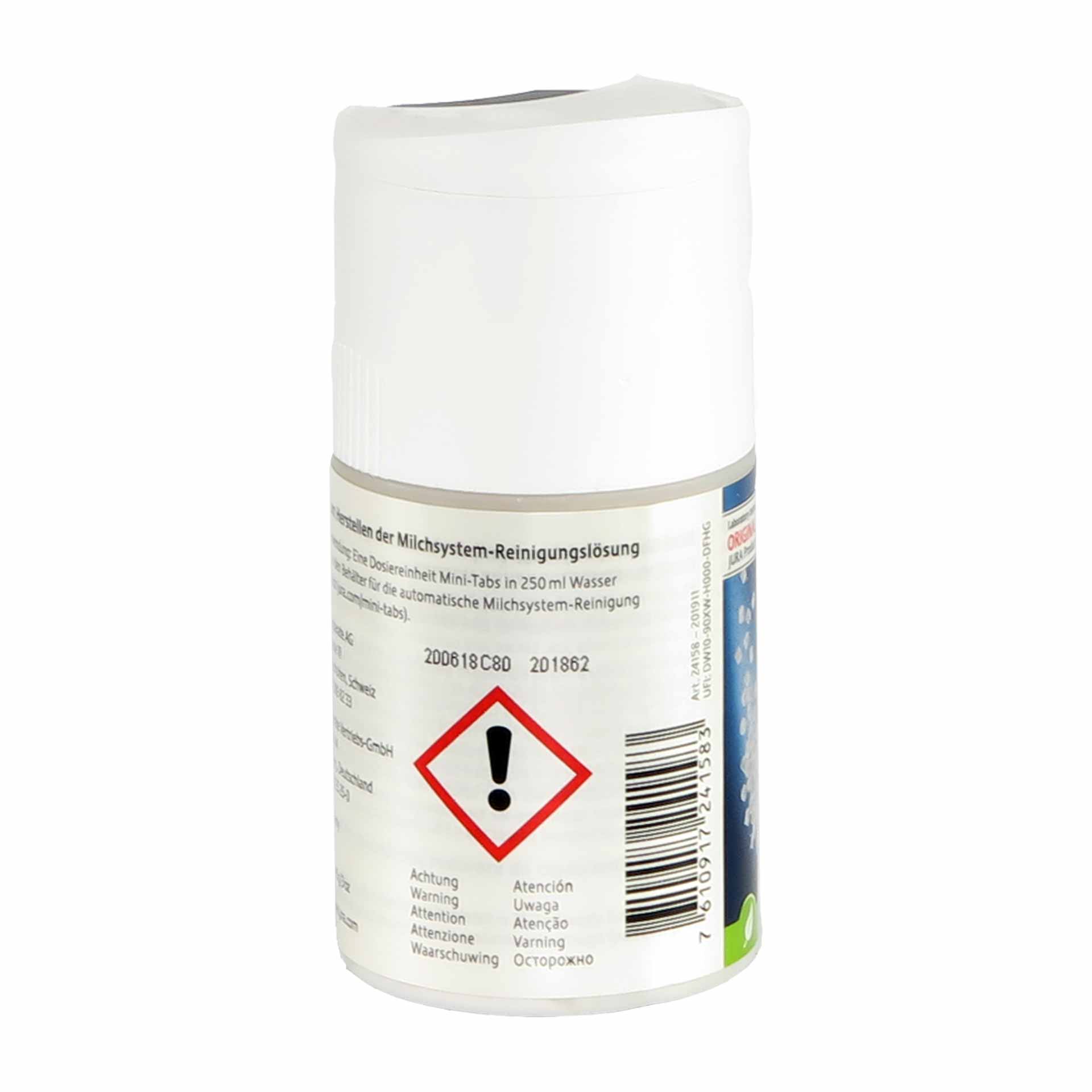 Jura Milchsystem-Reiniger Mini-Tabs 90g mit DOSIERER