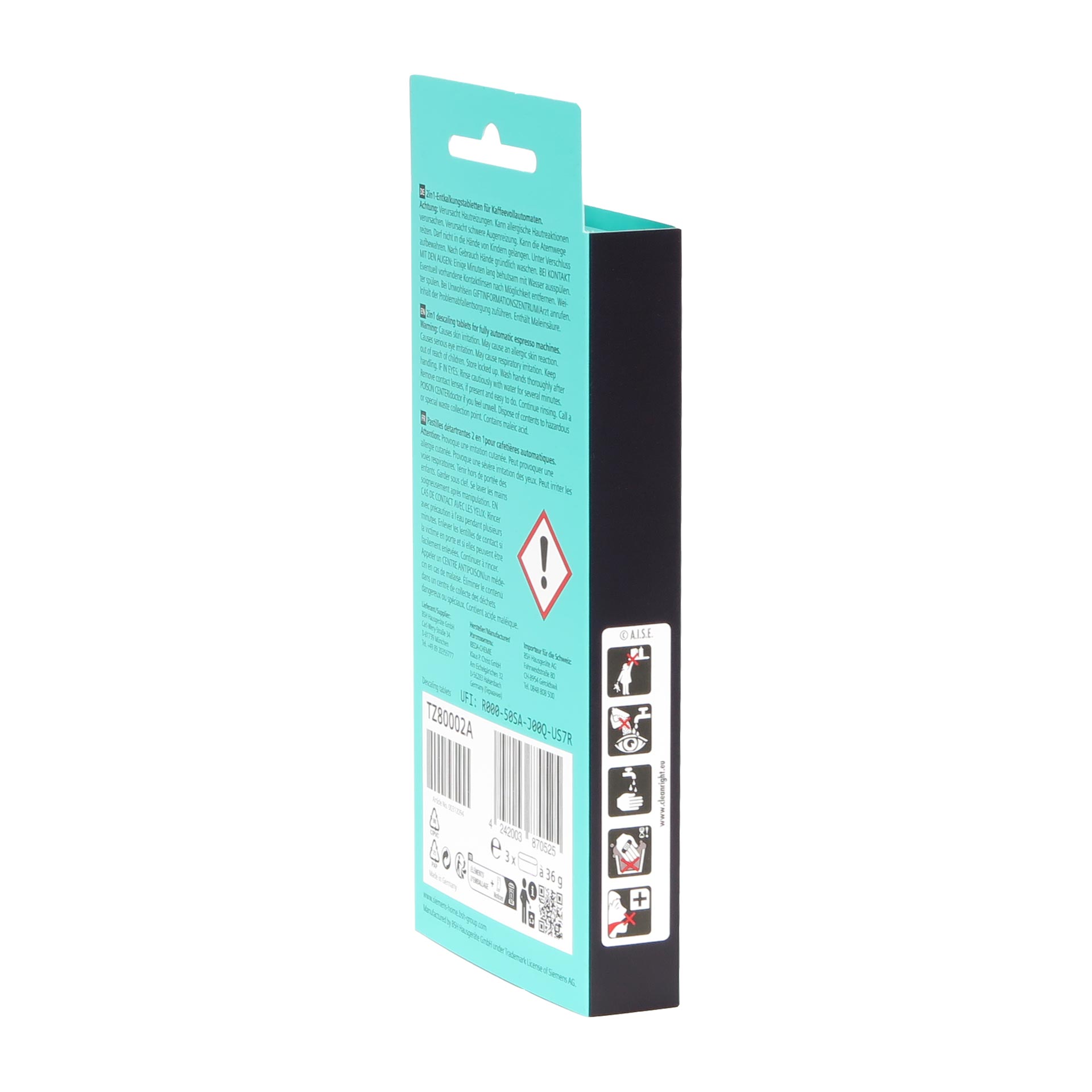 B-Ware Siemens TZ80002A Entkalkungstabletten, 1 x 3 Stück