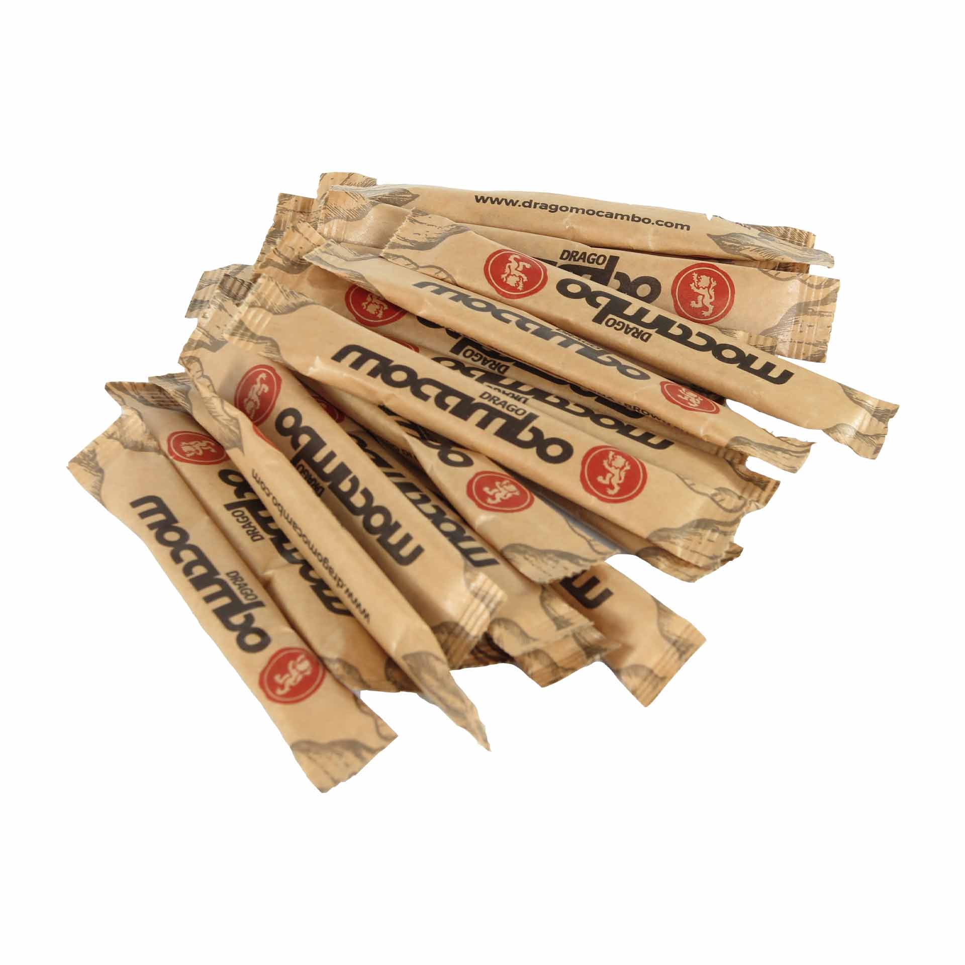 Mocambo Zucker Stick, brauner Rohrzucker, 50 x 4g Mocambo Zucker Stick, brauner Rohrzucker, 50 x 4g