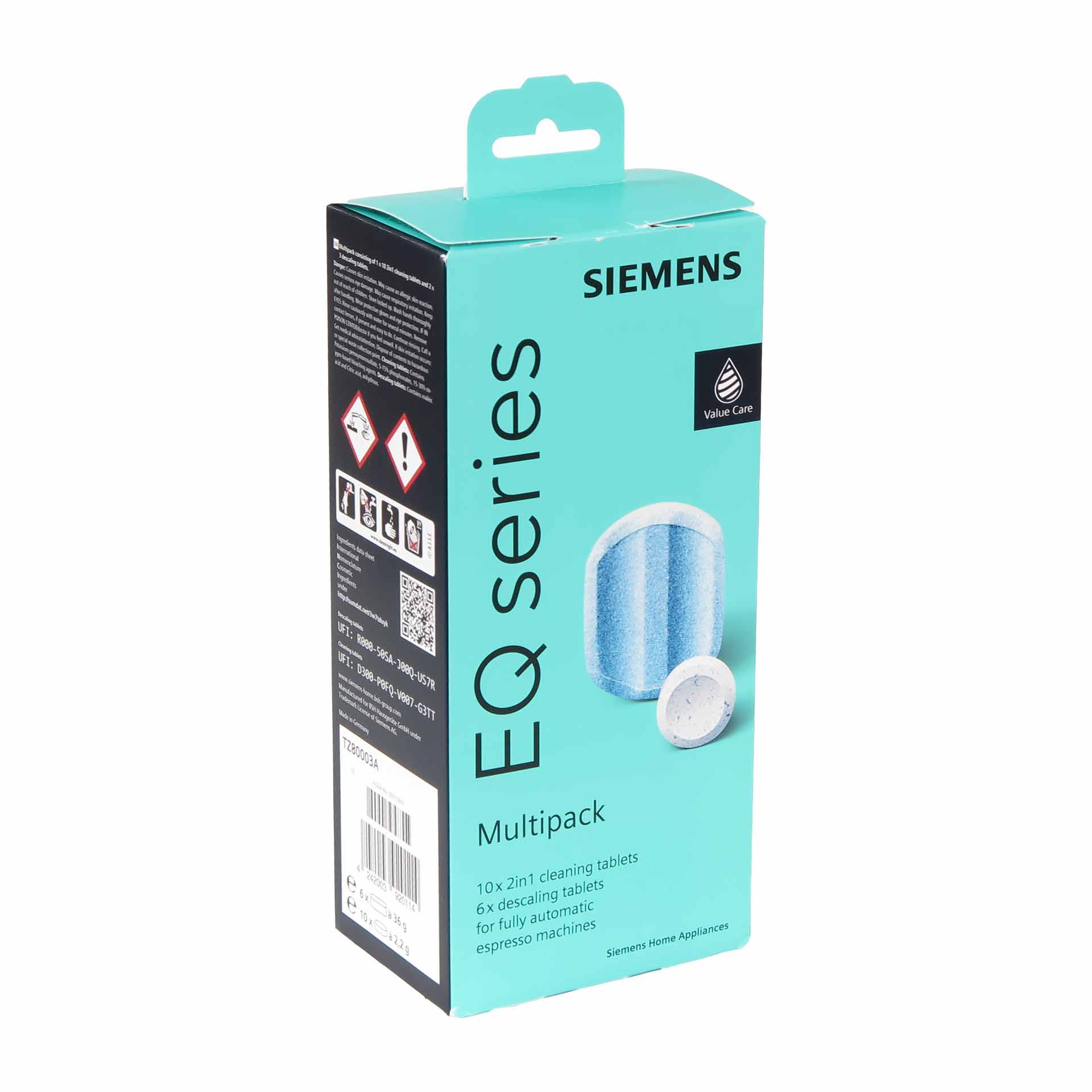 Siemens TZ80003 Multipack - 2  x 3 Entkalkungstabletten + 10 Reinigungstabletten