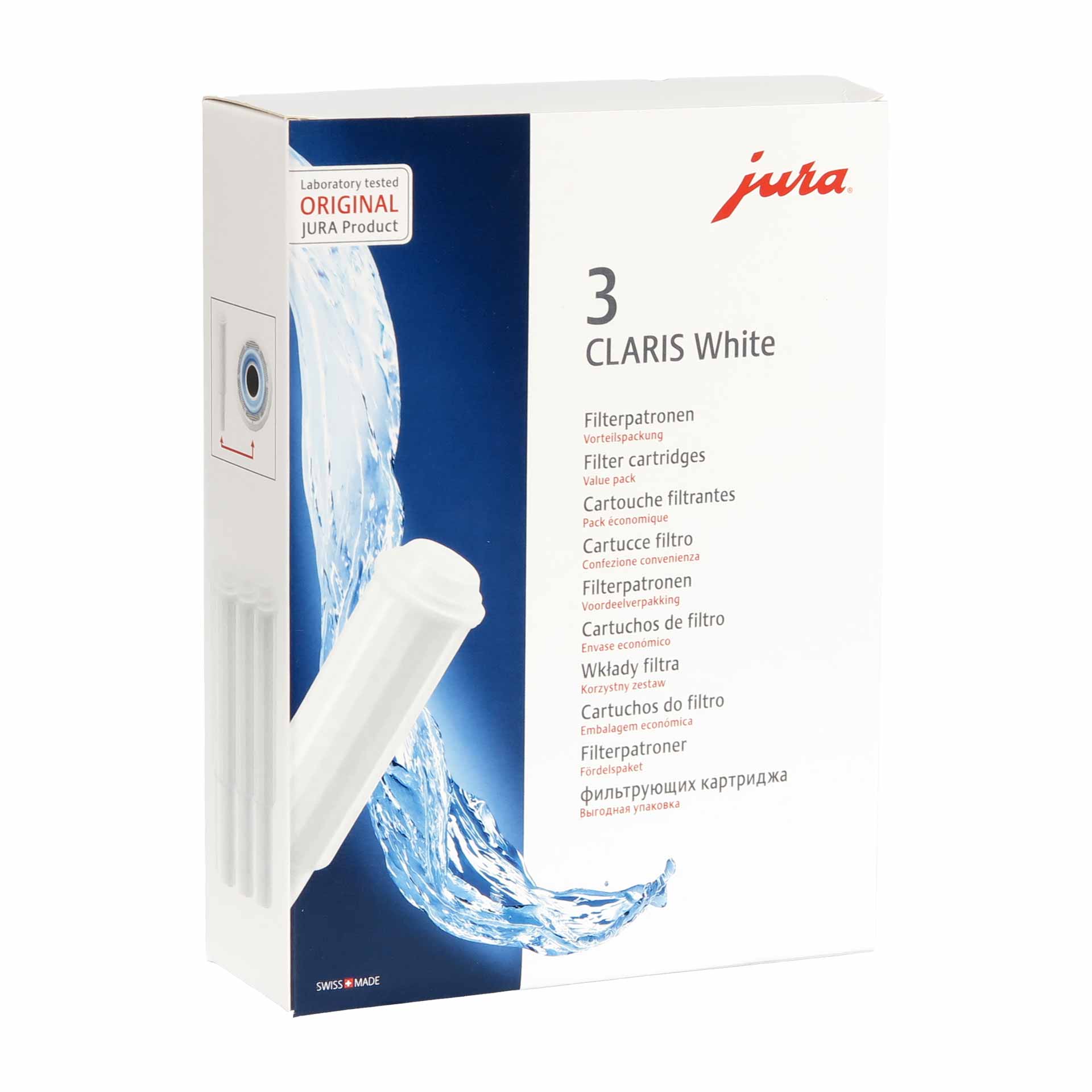 Jura Claris WHITE Filterpatrone, 3er-Set