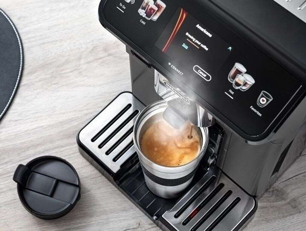 De Longhi Kaffeevollautomat Eletta Explore ECAM450.55.G, grau inkl. Starter-Paket