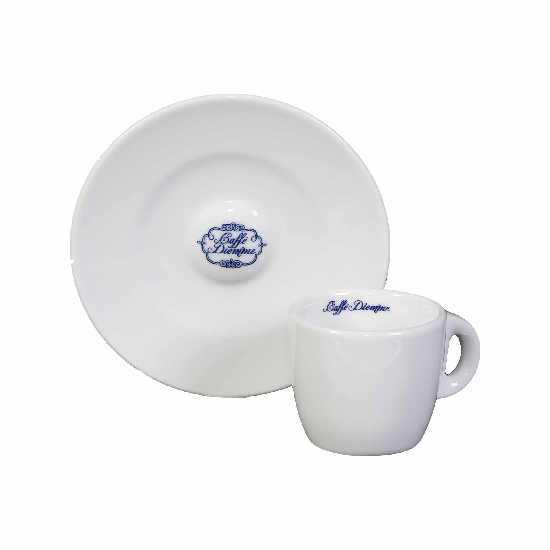 Diemme klassische Espressotasse Ristrettotasse mit Untertasse