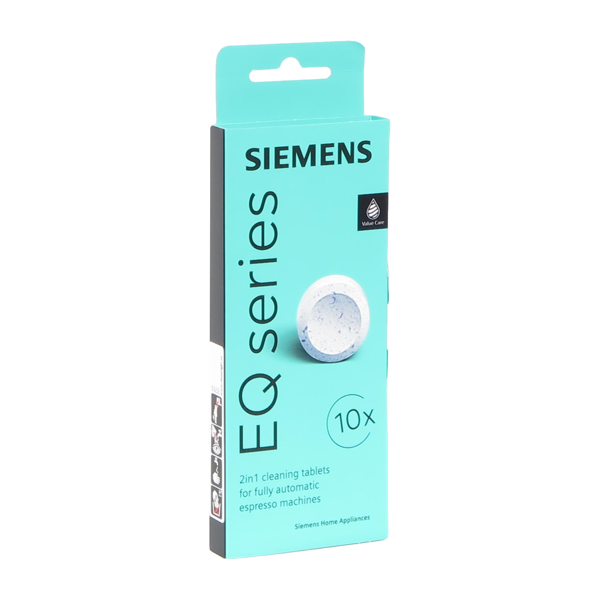 Siemens TZ80001A Reinigungstabletten, 1 x 10 Stück Siemens Pflegeset TZ80004