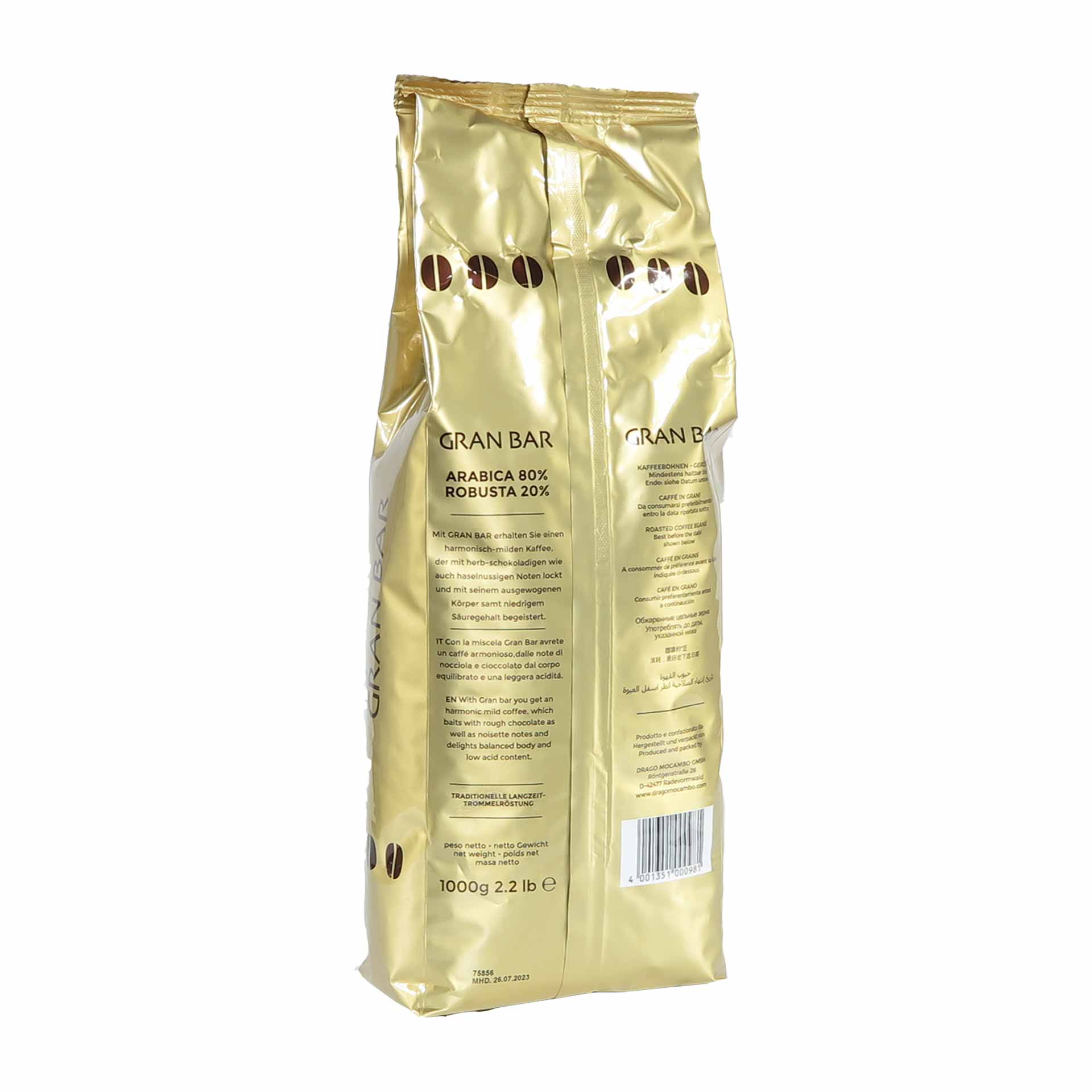 Mocambo Espresso Gran Bar 1000g Bohnen
